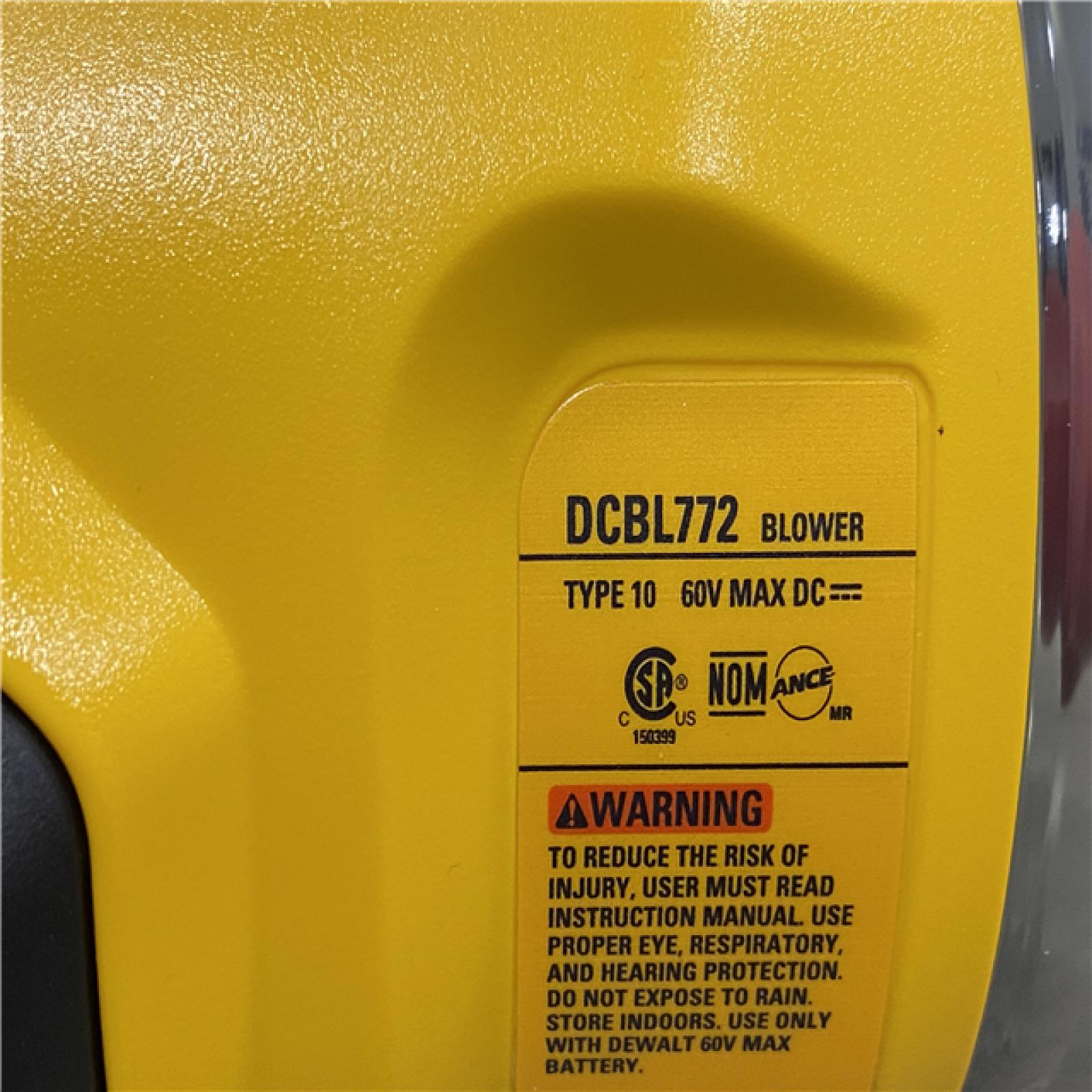 AS-IS DEWALT FLEXVOLT 60V MAX 125 MPH 600 CFM Brushless Cordless Battery Powered Blower Kit