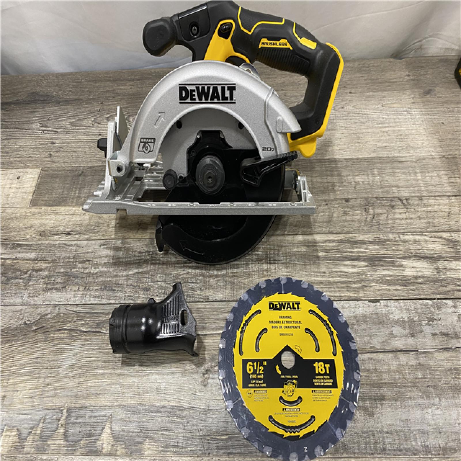 AS-IS DEWALT 20V MAX Cordless Brushless 6-1/2 in. Sidewinder Style Circular Saw (Tool Only)