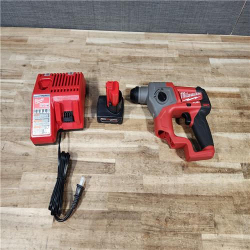 HOUSTON LOCATION - AS - IS Milwaukee M12 FUEL 12-Volt Lithium-Ion 5/8 in. Brushless Cordless SDS-Plus Rotary Hammer COMBO KIT