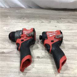 AS-IS Milwaukee M12 FUEL Cordless 2-Tool Combo Kit