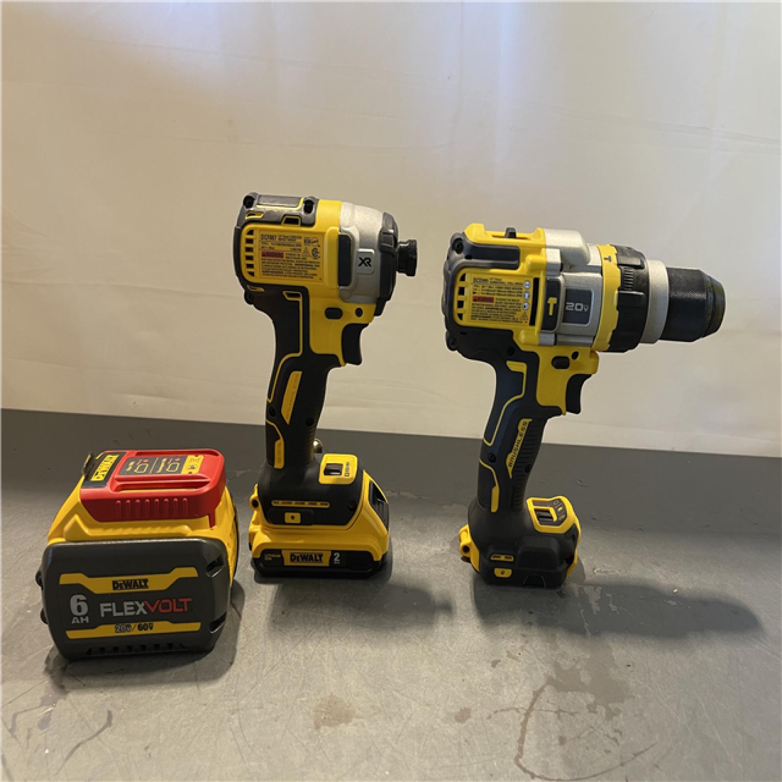 AS-IS - DEWALT 20V MAX Cordless Brushless Hammer Drill/Driver 2 Tool Combo Kit
