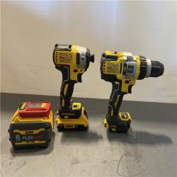 AS-IS - DEWALT 20V MAX Cordless Brushless Hammer Drill/Driver 2 Tool Combo Kit