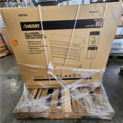 Phoenix NEW Husky Tool Storage 46 in. W x 18 in. D 9-Drawer Gloss White Mobile Workbench Cabinet (SEALED)