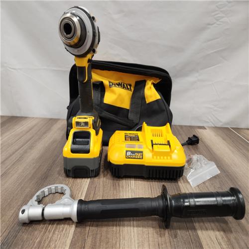 LIKE NEW! - DEWALT 20V XR Lithium-Ion Cordless Hammer Drill Kit with 8.0 Ah Battery, Charger and Kit Bag