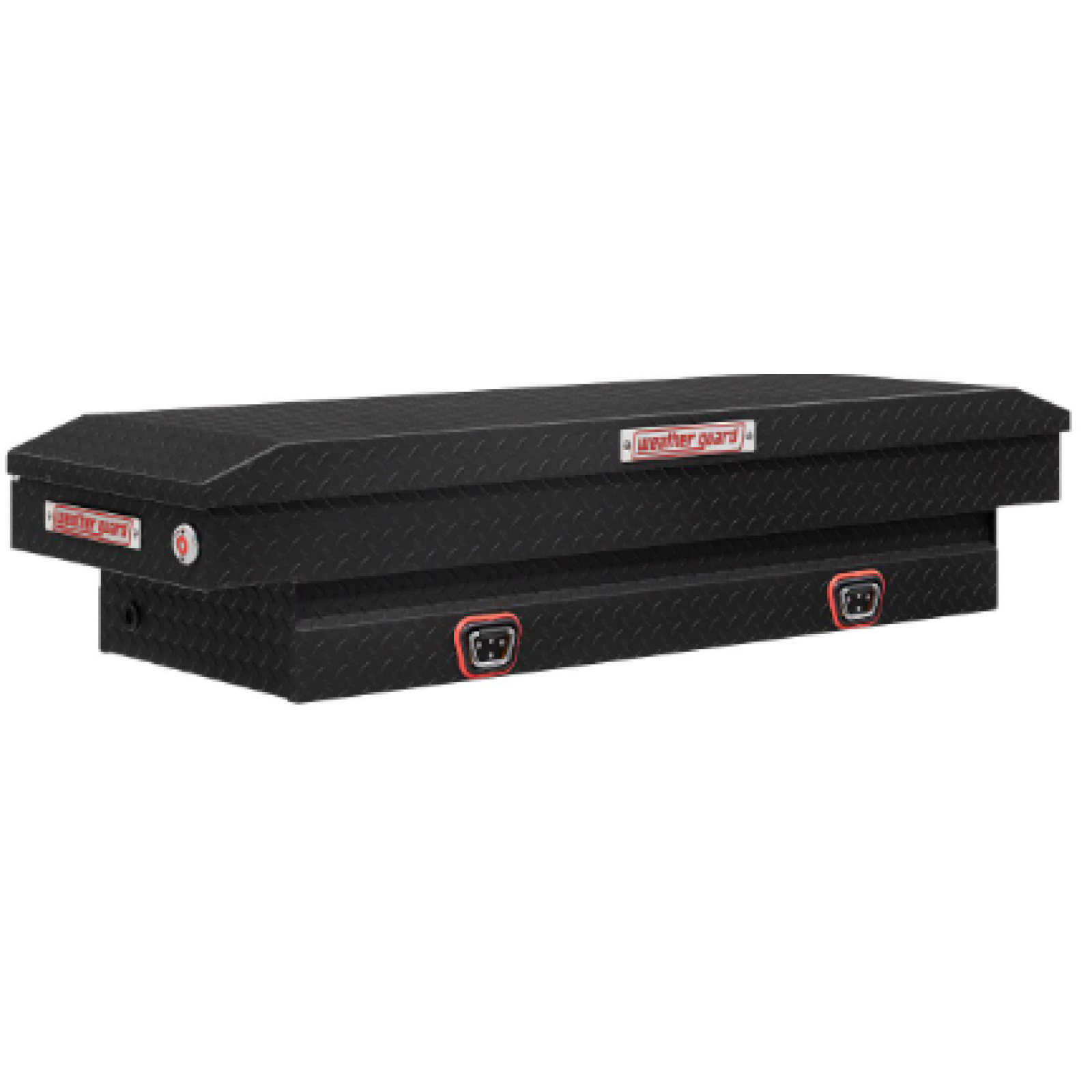 DALLAS LOCATION- WEATHER GUARD 7.0 cu ft Aluminum Mid-Sized SaddleBox Matte Black (9 UNITS)