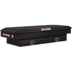 DALLAS LOCATION- WEATHER GUARD 7.0 cu ft Aluminum Mid-Sized SaddleBox Matte Black (9 UNITS)
