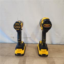 AS-IS- DEWALT 20V MAX Lithium-Ion Cordless 2-Tool Combo Kit