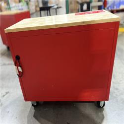 DALLAS LOCATION- AS-IS  Milwaukee Tool Storage 52 in. W x 22 in. D Heavy Duty Red Mobile Workbench Cabinet