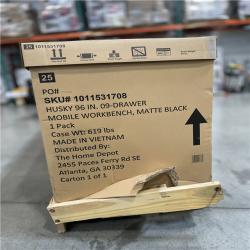 DALLAS LOCATION- HUSKY 96IN. 09-DRAWER MOBILE WORKBENCH