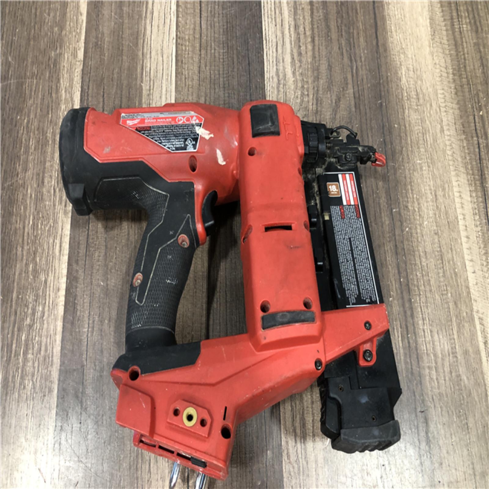 AS-IS Milwaukee FUEL 18-Volt Lithium-Ion Brushless Cordless Gen II 18-Gauge Brad Nailer (Tool-Only)
