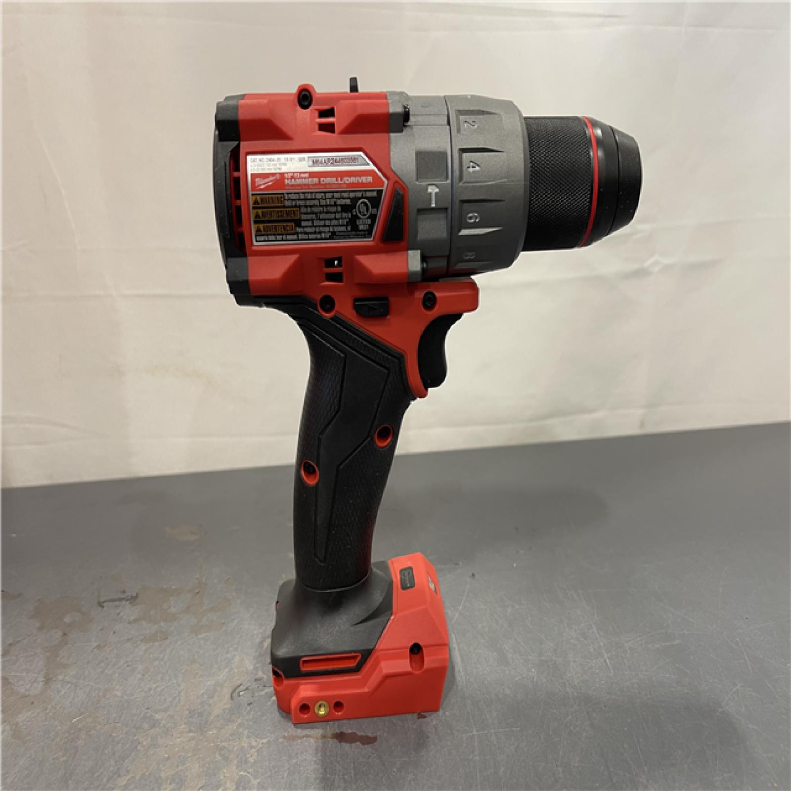 AS-IS - Milwaukee M18 FUEL 18V Lithium-Ion Brushless Cordless 1/2 in. Hammer Drill/Driver