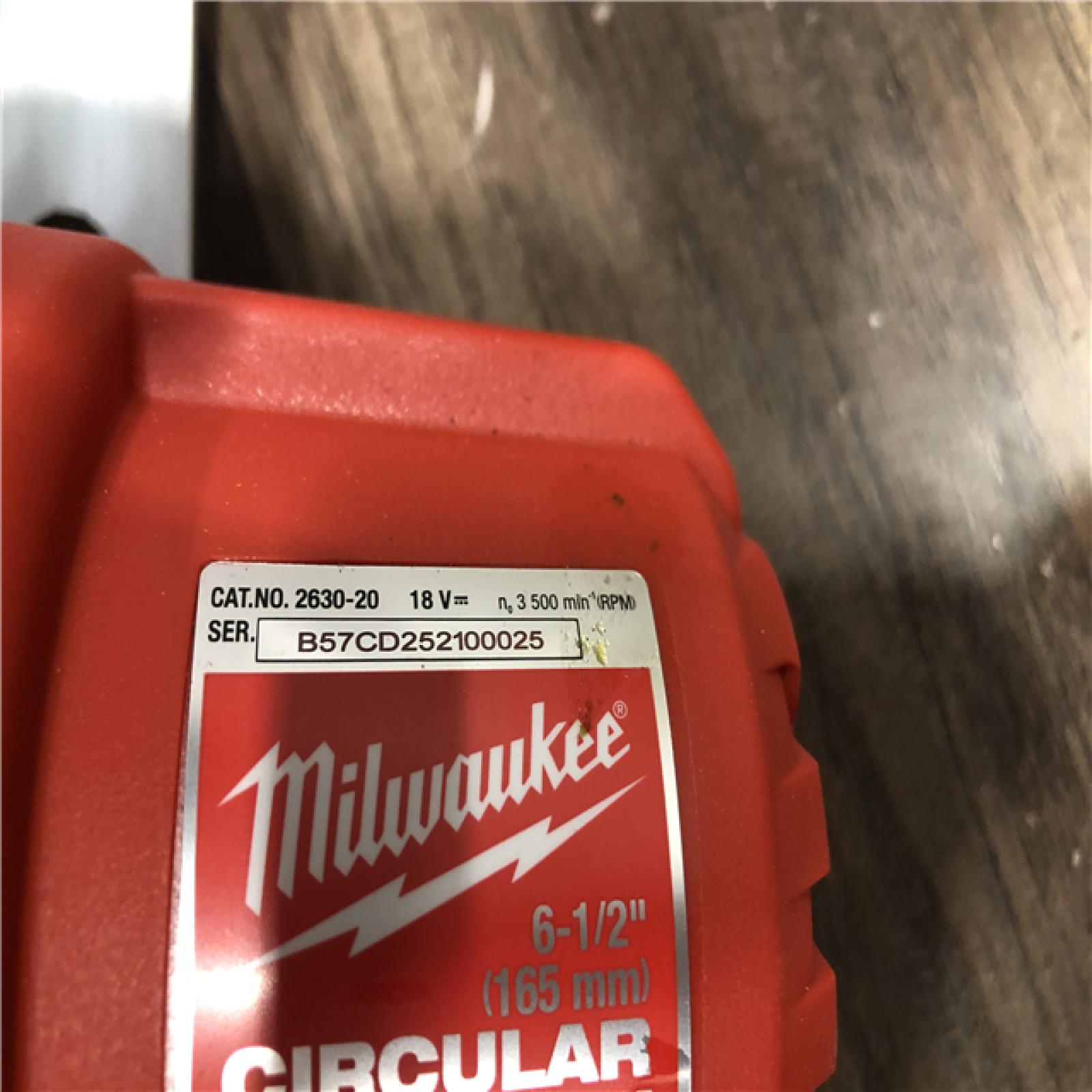 AS-IS Milwaukee M18 18V Lithium-Ion Cordless 6-1/2 in. Circular Saw (Tool-Only)