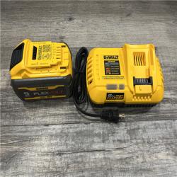 AS-IS DEWALT 20V/60V MAX FLEXVOLT Lithium-Ion 9.0Ah Battery and Charger Starter Kit