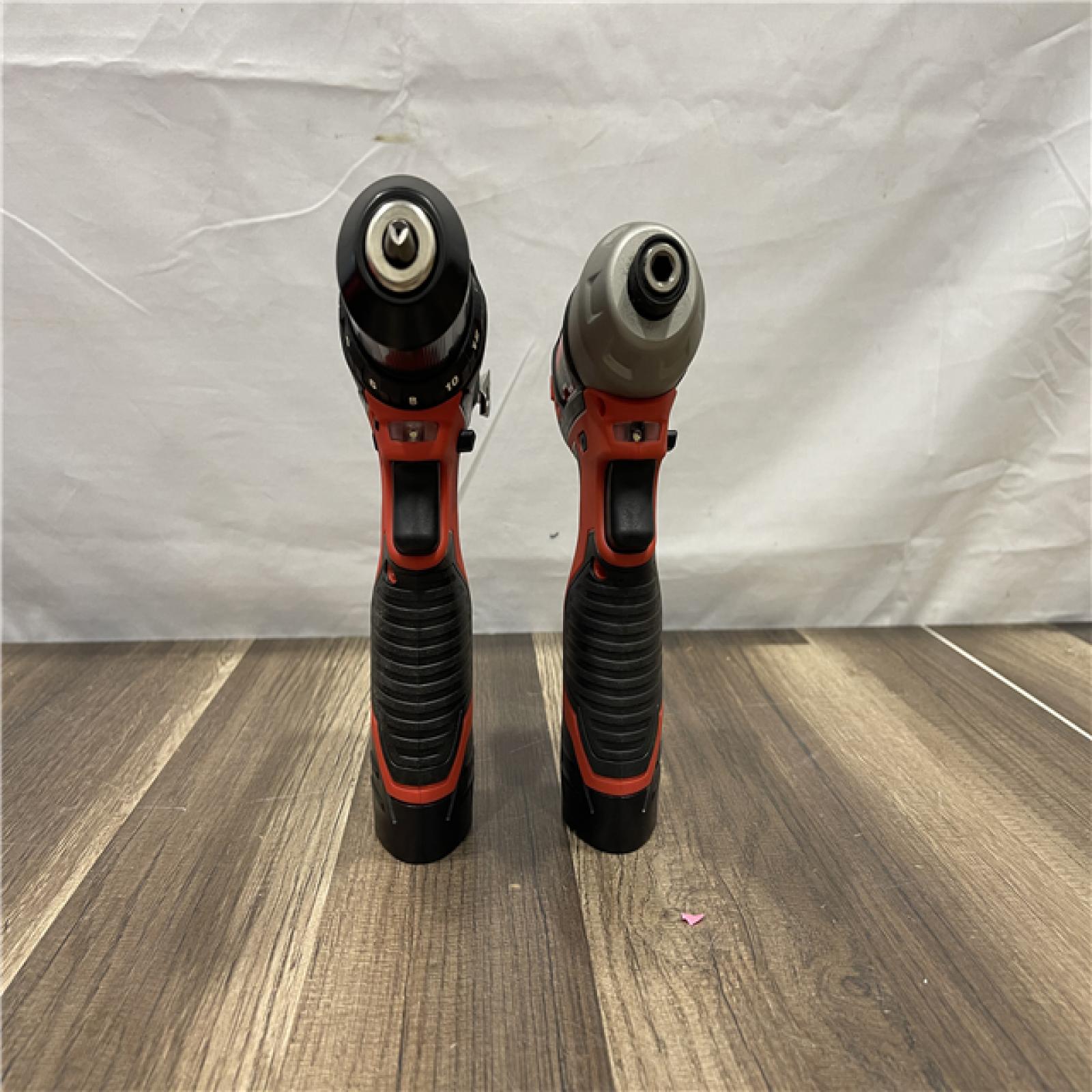 AS-IS Milwaukee M12 12V Lithium-Ion Cordless Drill Driver/Impact Driver Combo Kit