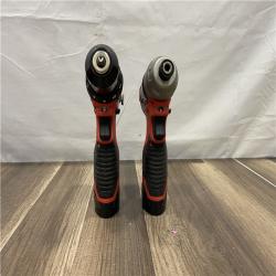 AS-IS Milwaukee M12 12V Lithium-Ion Cordless Drill Driver/Impact Driver Combo Kit