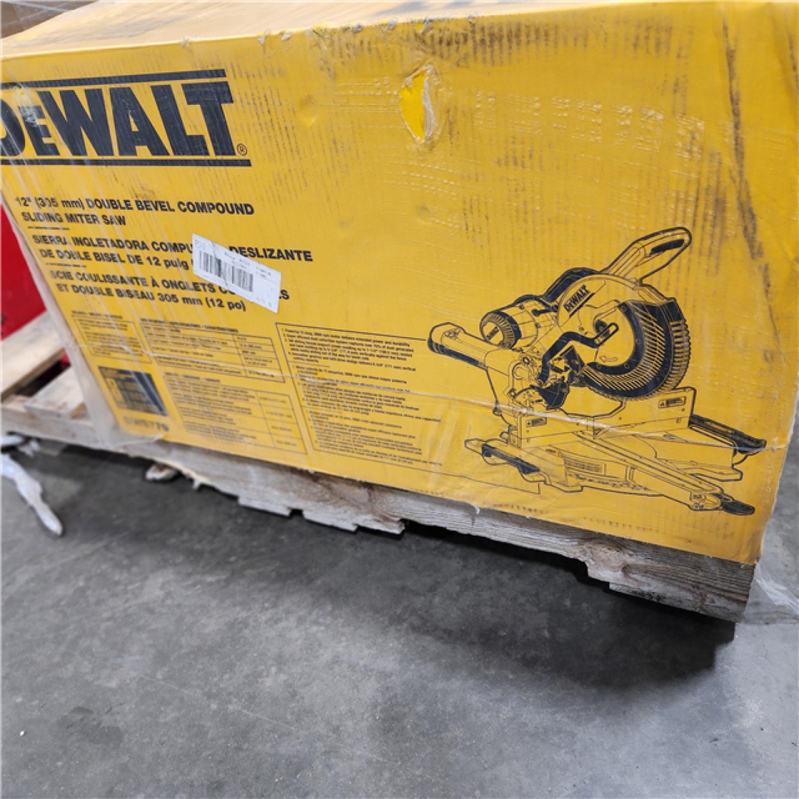 NEW- DeWalt 15 Amps 12 in. Corded Dual-Bevel Sliding Compound Miter Saw