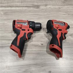 LIKE NEW! - Milwaukee M12 Cordless Brushless 2 Tool Combo Kit