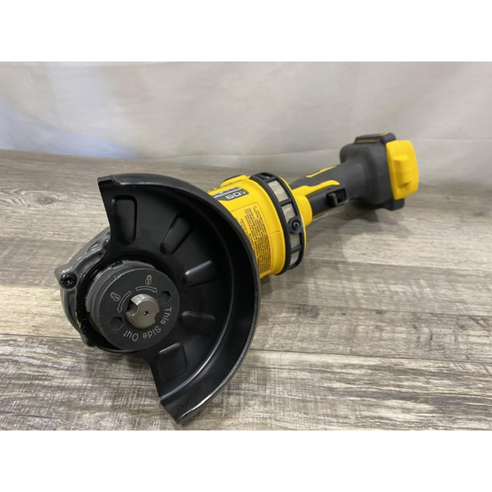 AS-IS DEWALT 60V MAX Cordless Brushless 4.5 in. to 6 in. Small Angle Grinder with Kickback Brake (Tool Only)