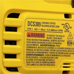 AS-IS DEWALT FLEXVOLT 60V MAX Cordless Brushless Reciprocating Saw (Tool Only)