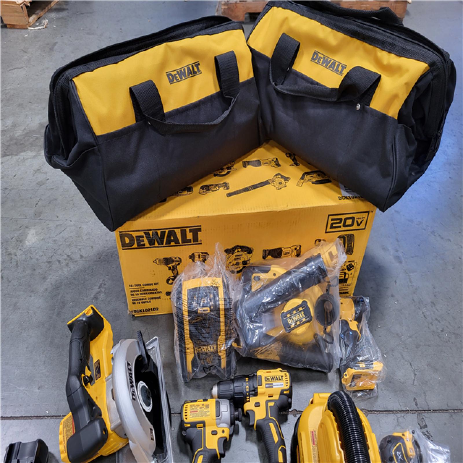 CALIFORNIA AS-IS DEWALT 10-TOOL COMBO KIT
