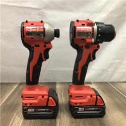 AS-IS Milwaukee 18V Lithium-Ion Brushless Cordless Compact Drill/Impact Combo Kit