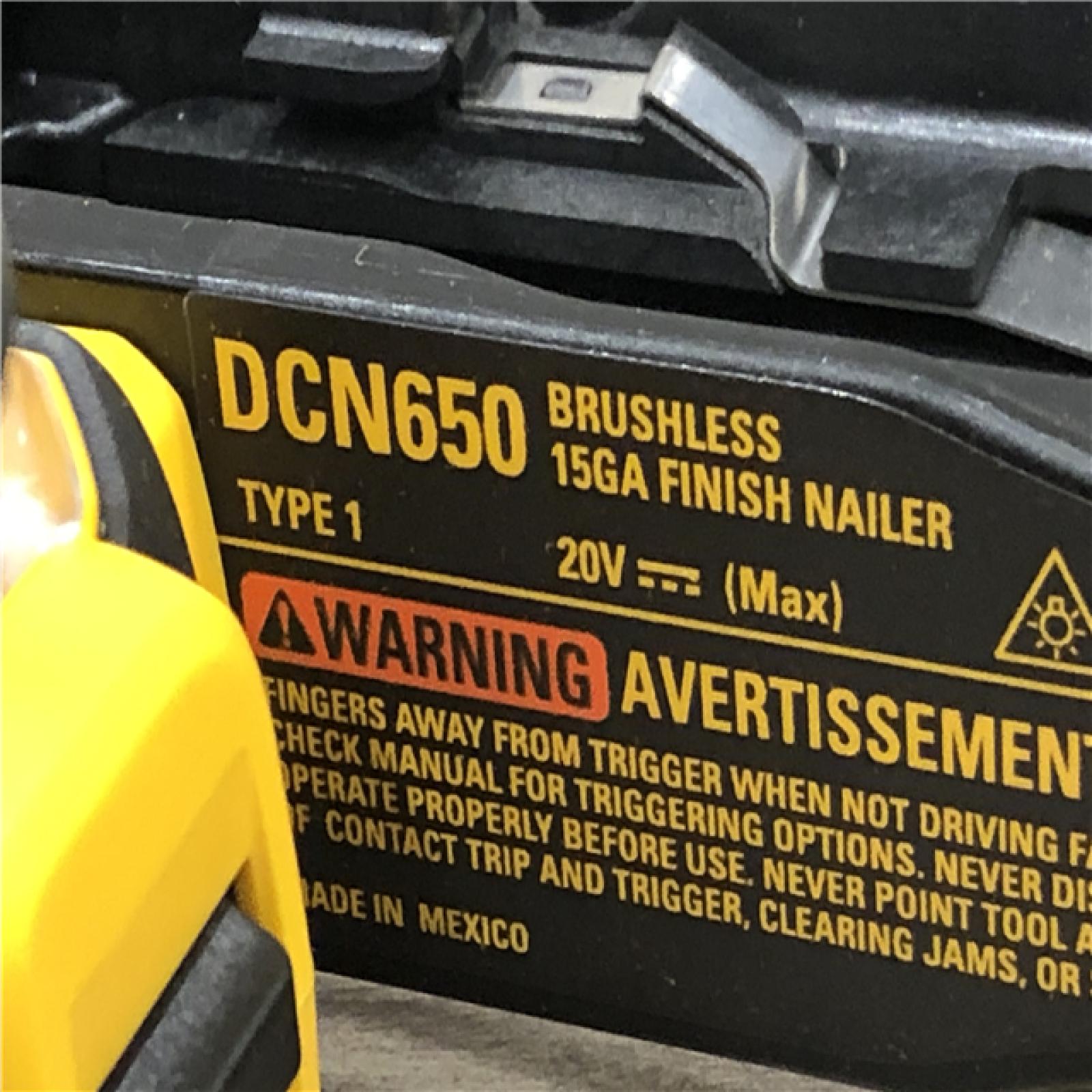 AS-IS DEWALT Cordless 20V MAX XR Angled Finish Nailer (Tool Only)