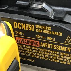 AS-IS DEWALT Cordless 20V MAX XR Angled Finish Nailer (Tool Only)
