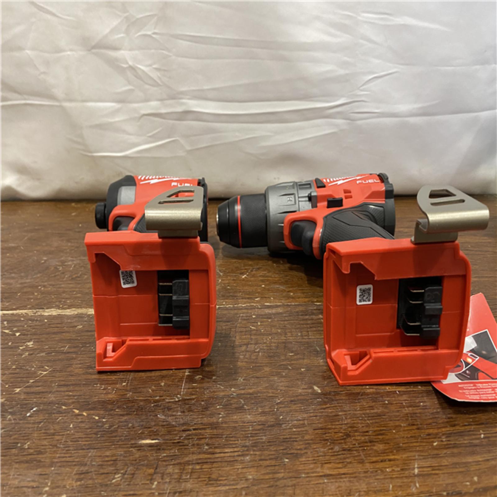 AS-IS MILWAUKEE M18 FUEL 18V Lithium-Ion Brushless Cordless Hammer Drill and Impact Driver Combo Kit (2-Tool) with 2 Batteries