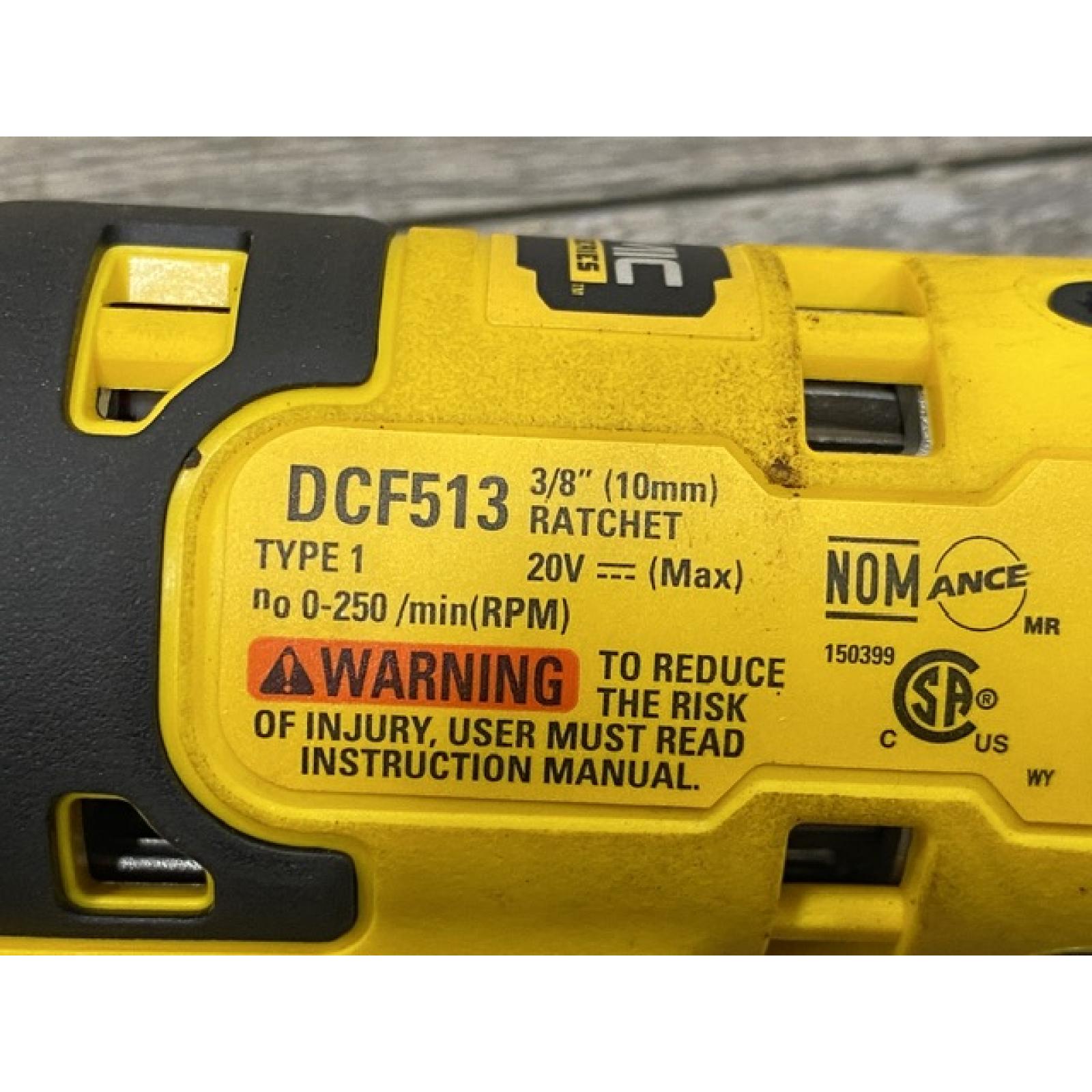 AS-IS DEWALT ATOMIC 20V MAX Cordless 3/8 in. Ratchet (Tool Only)