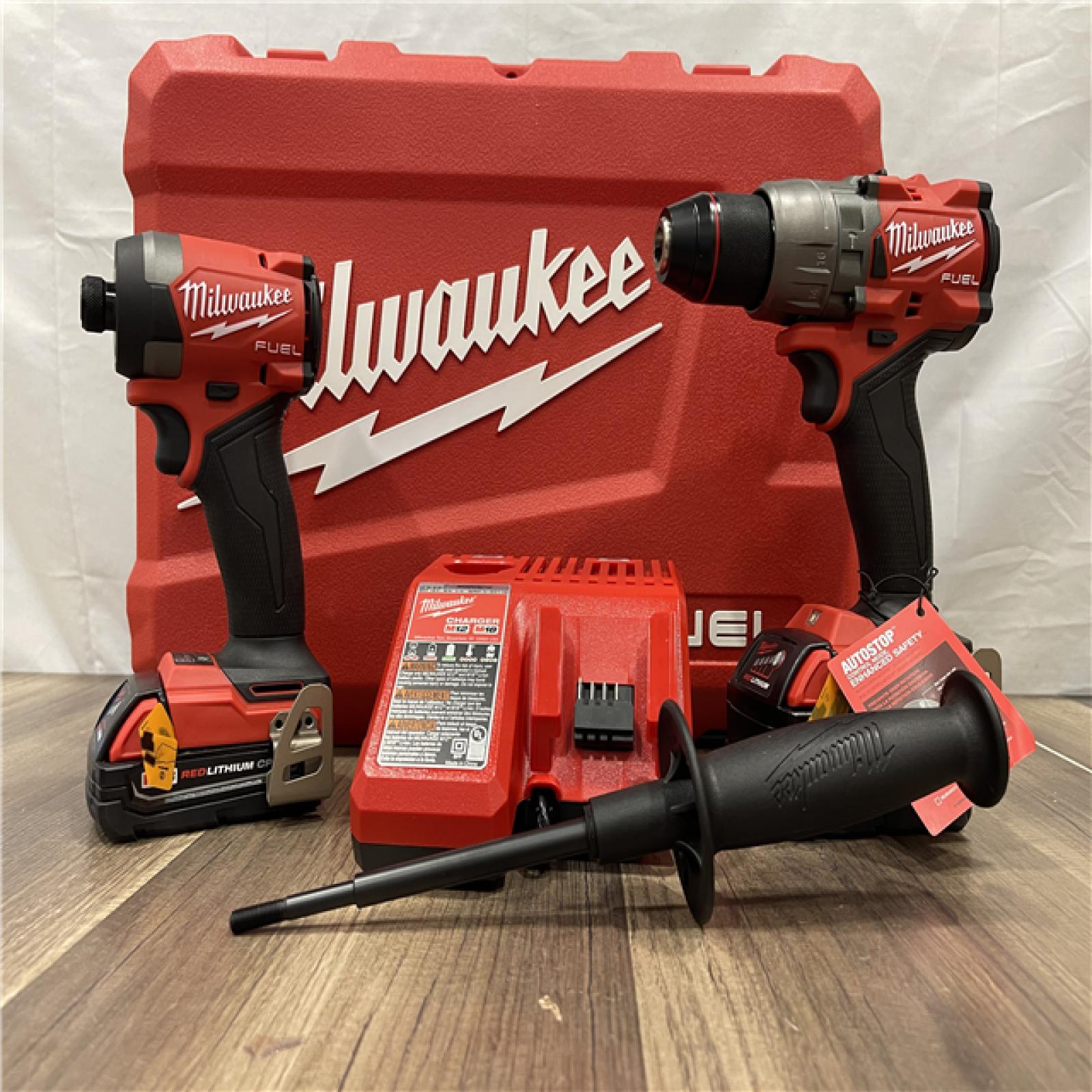 AS-IS Milwaukee M18 FUEL 18V Lithium-Ion Brushless Cordless Hammer Drill and Impact Driver Combo Kit