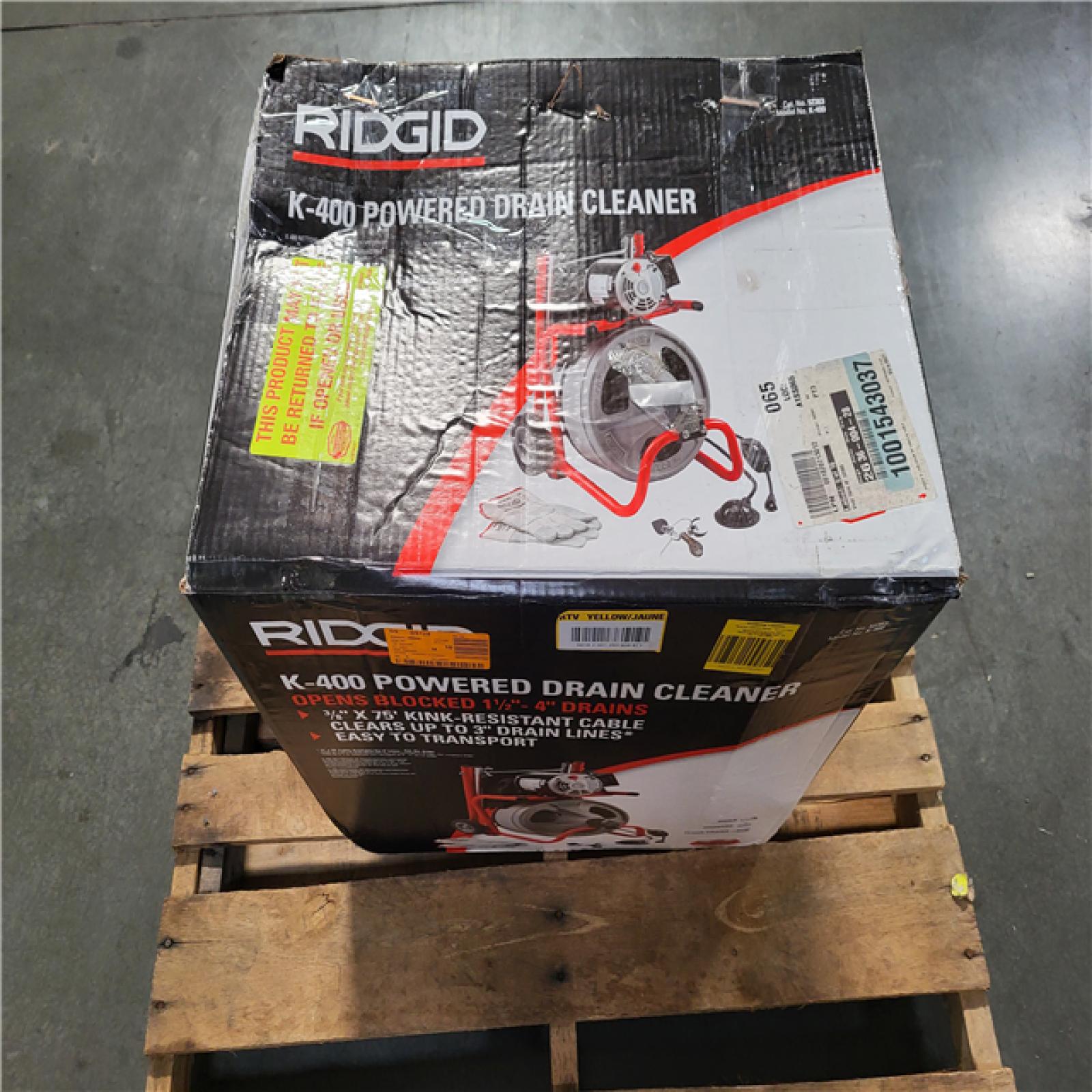 CALIFORNIA AS-IS RIGID K-400 DRAIN CLEANER