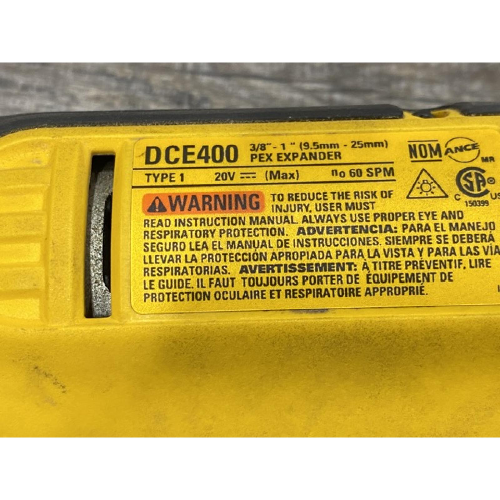 AS-IS DEWALT 20V MAX Cordless 1 in. PEX Expansion Tool (Tool Only)