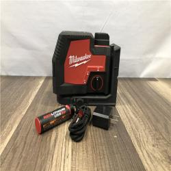 AS-IS Milwaukee Green 100 ft. Cross Line and Plumb Points Rechargeable Laser Level with