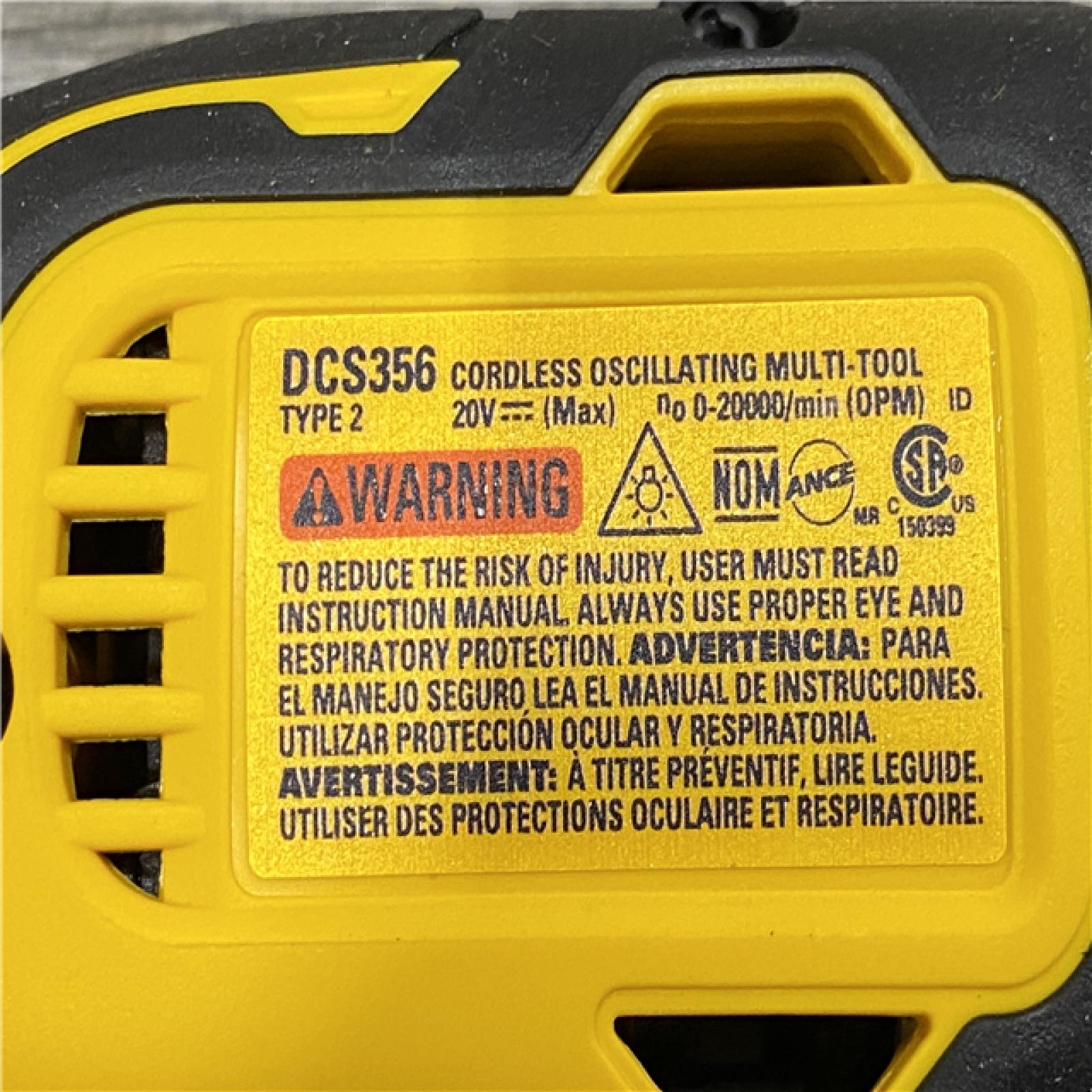 AS-IS DEWALT 20V MAX XR Cordless Brushless 3-Speed Oscillating Multi Tool Kit