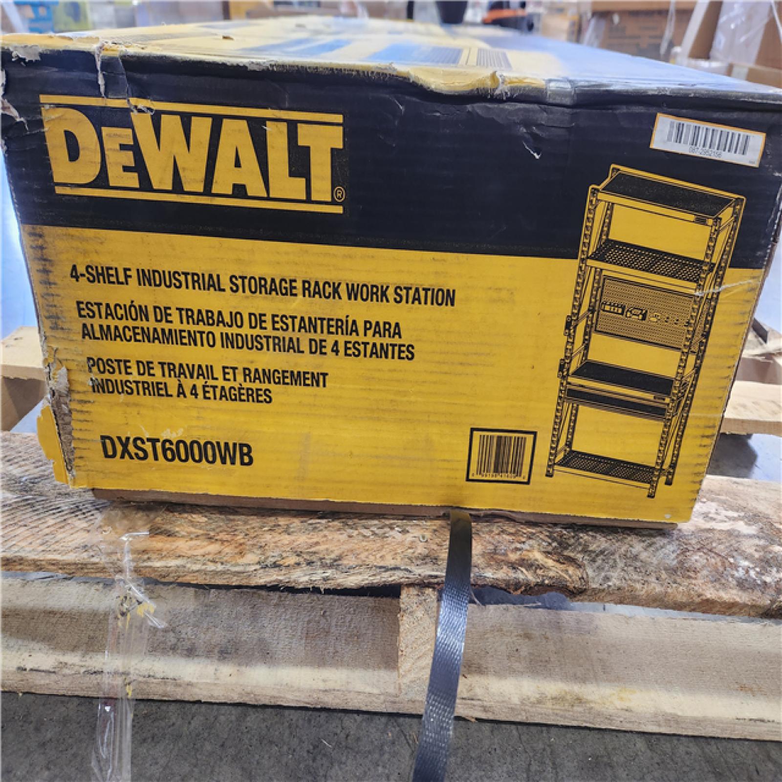 Phoenix NEW DEWALT Yellow 4-Tier Steel Garage Storage Shelving Unit (50 in. W x 94 in. H x 18 in. D)