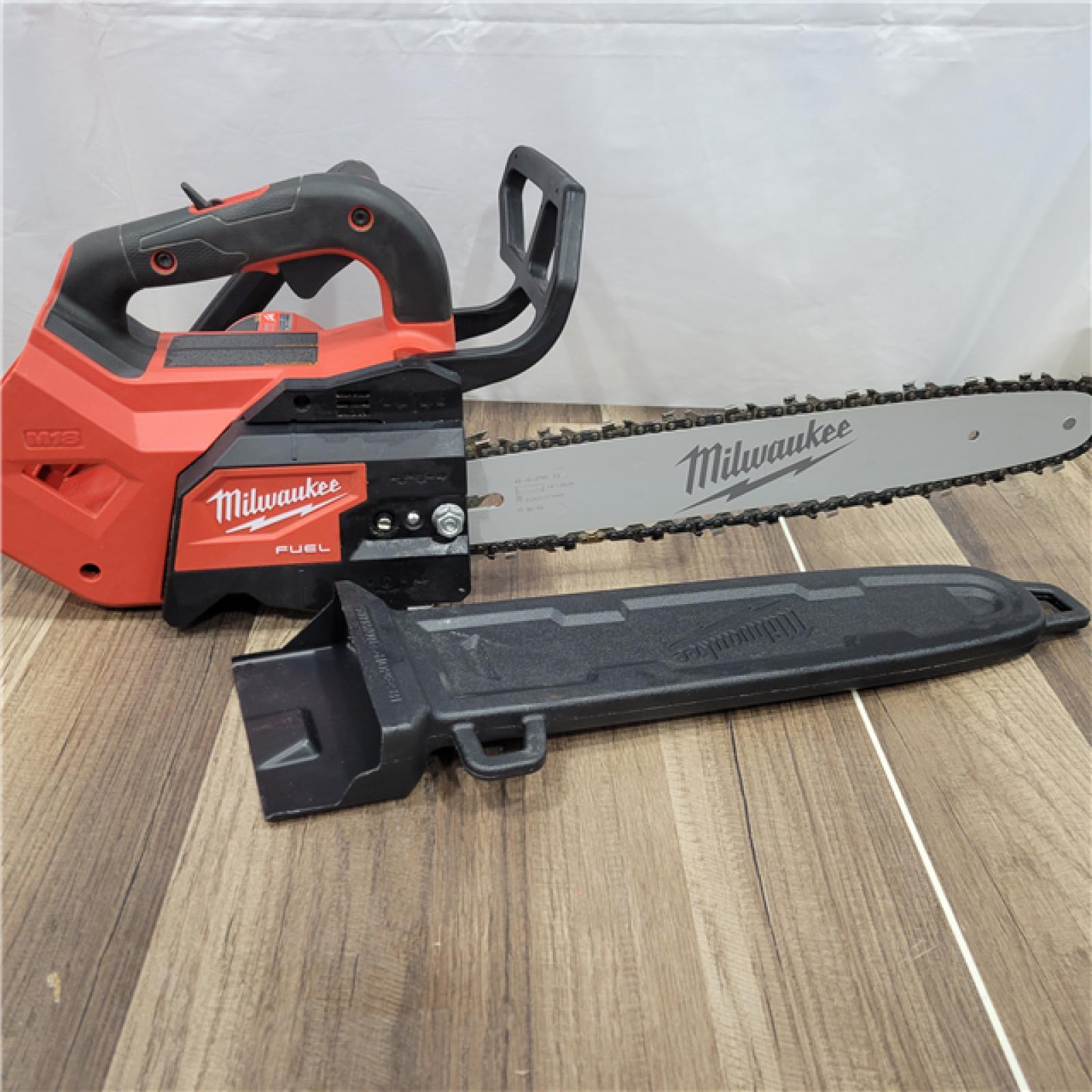 AS-IS Milwaukee Tool 2826-20T M18 FUEL 14  Top Handle 18-Volt Lithium-Ion Brushless Electric Cordless Chainsaw (Tool-Only)