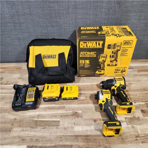 HOUSTON LOCATION - AS-IS DEWALT ATOMIC 20V MAX Lithium-Ion Cordless 2-Tool Combo Kit