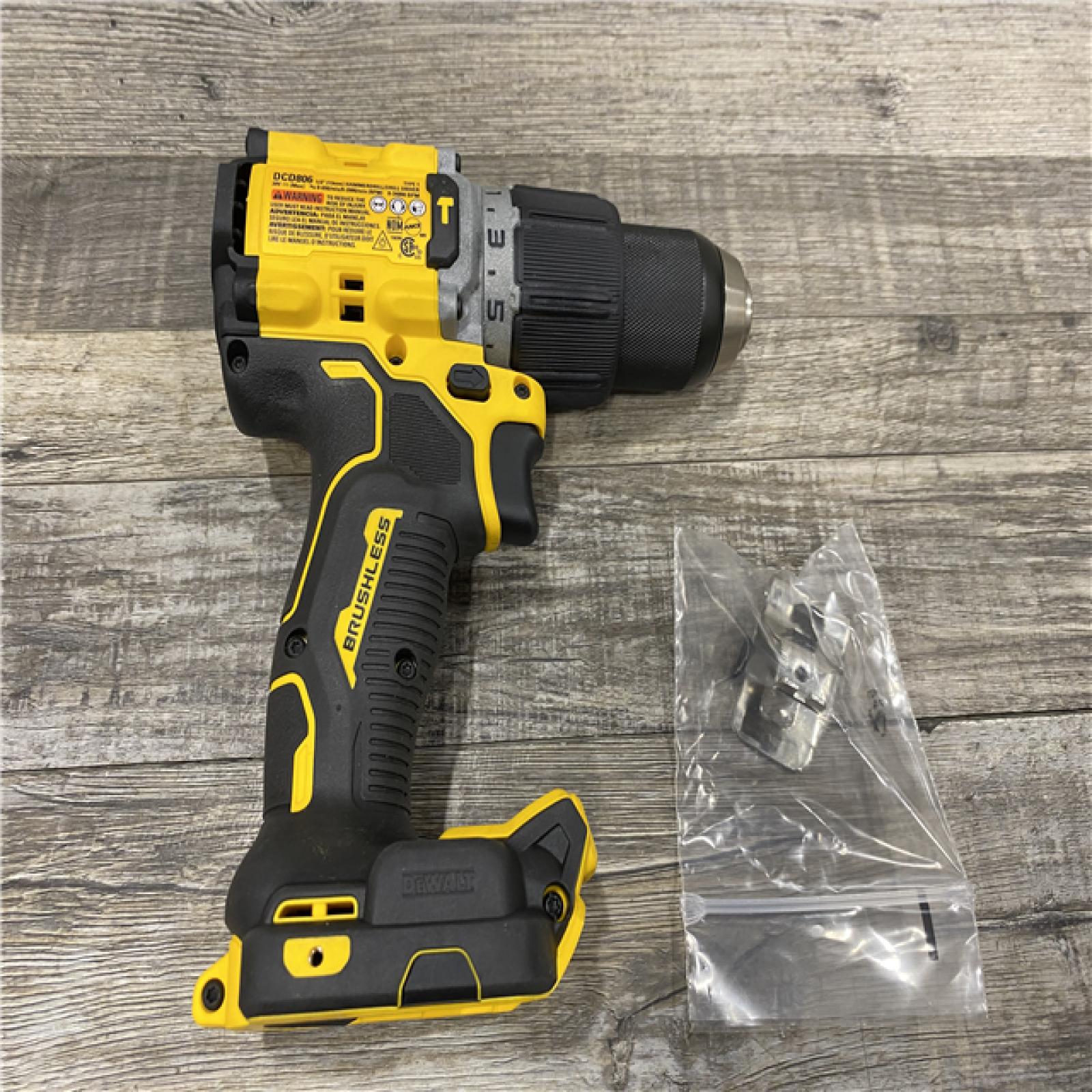 AS-IS DEWALT 20V XR Brushless Cordless 1/2 in. Hammer Drill (Tool-Only)