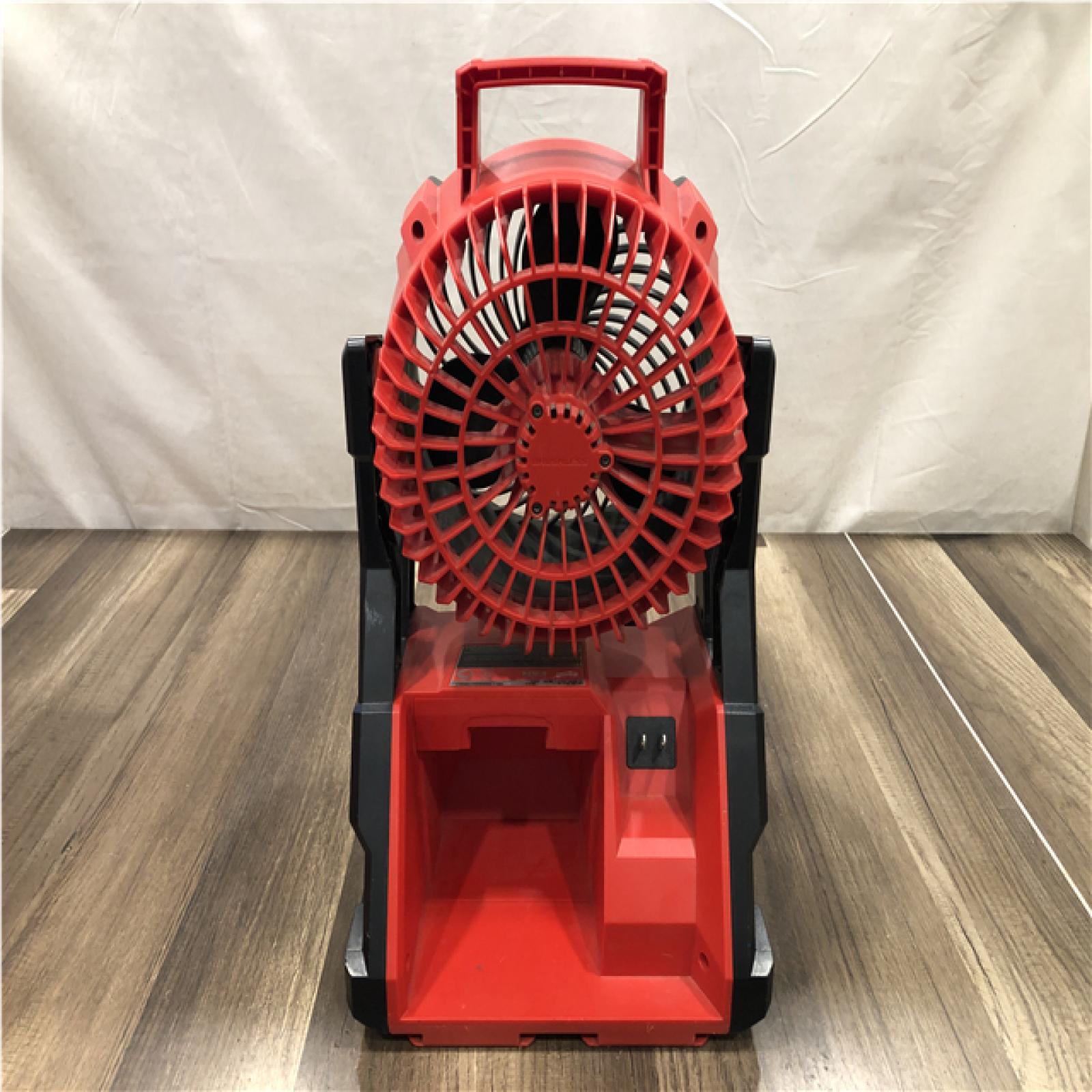AS-IS - Milwaukee 18-Volt Lithium-Ion Brushless Cordless PACKOUT Jobsite Fan (Tool-Only)