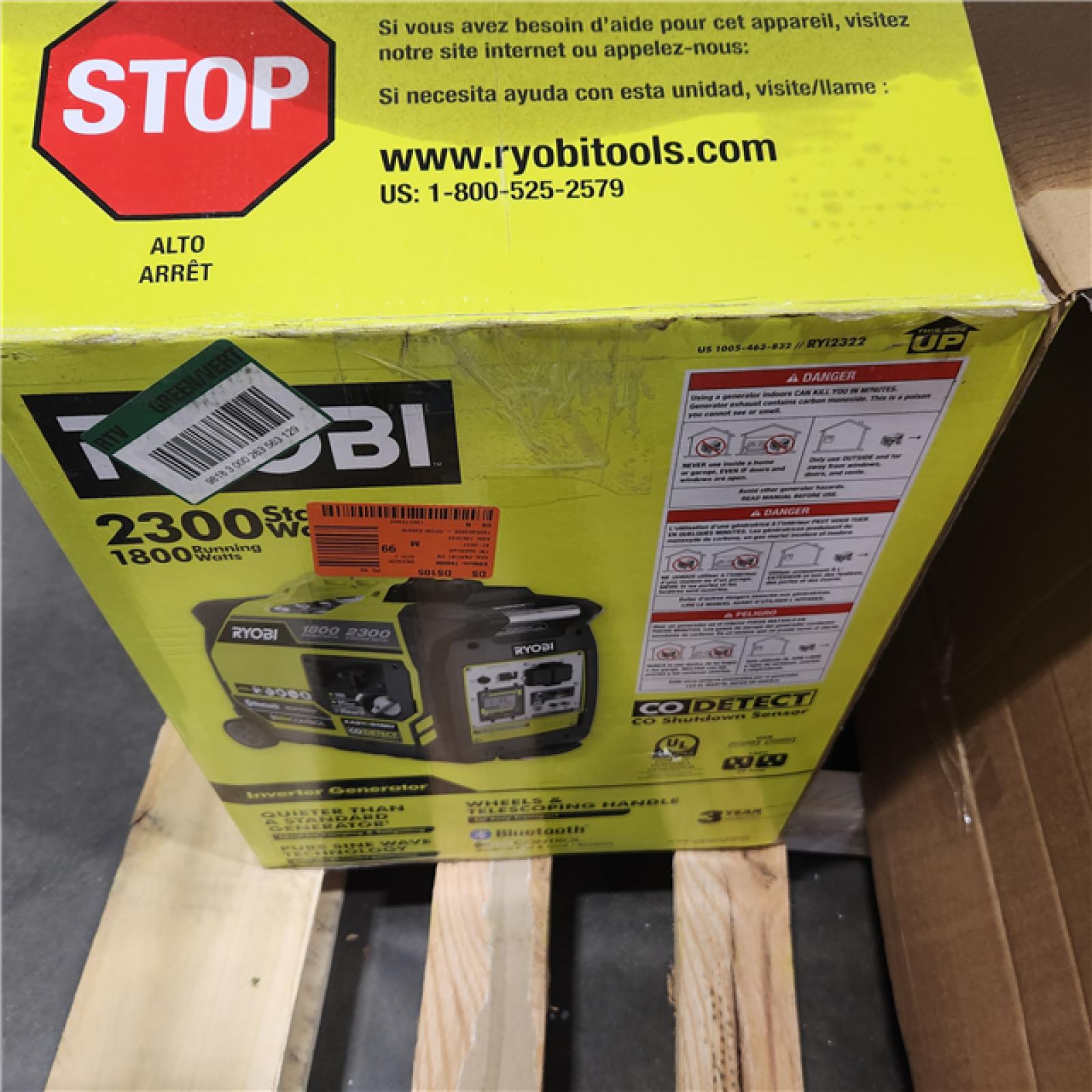 Dallas Location - As-Is Ryobi 2300-Watt Generator