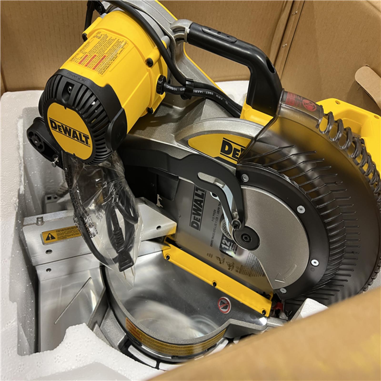 As-Is- DeWalt 15 Amp Corded 12 in. Compound Double Bevel Miter Saw