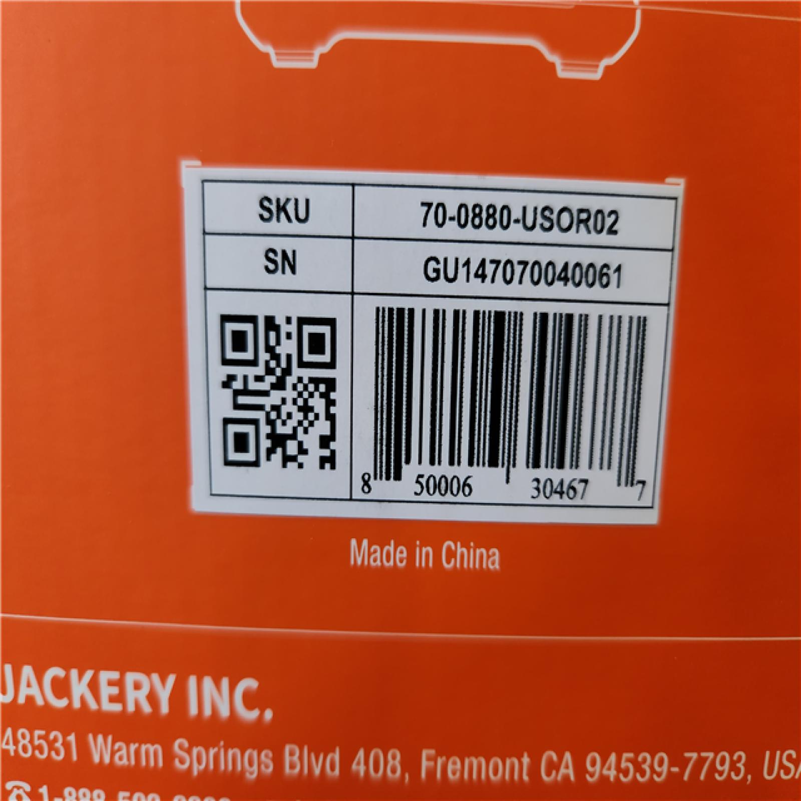 Phoenix Location NEW Jackery Explorer 880, 880Wh/1000W Model No: Explorer 880 (Sealed)
