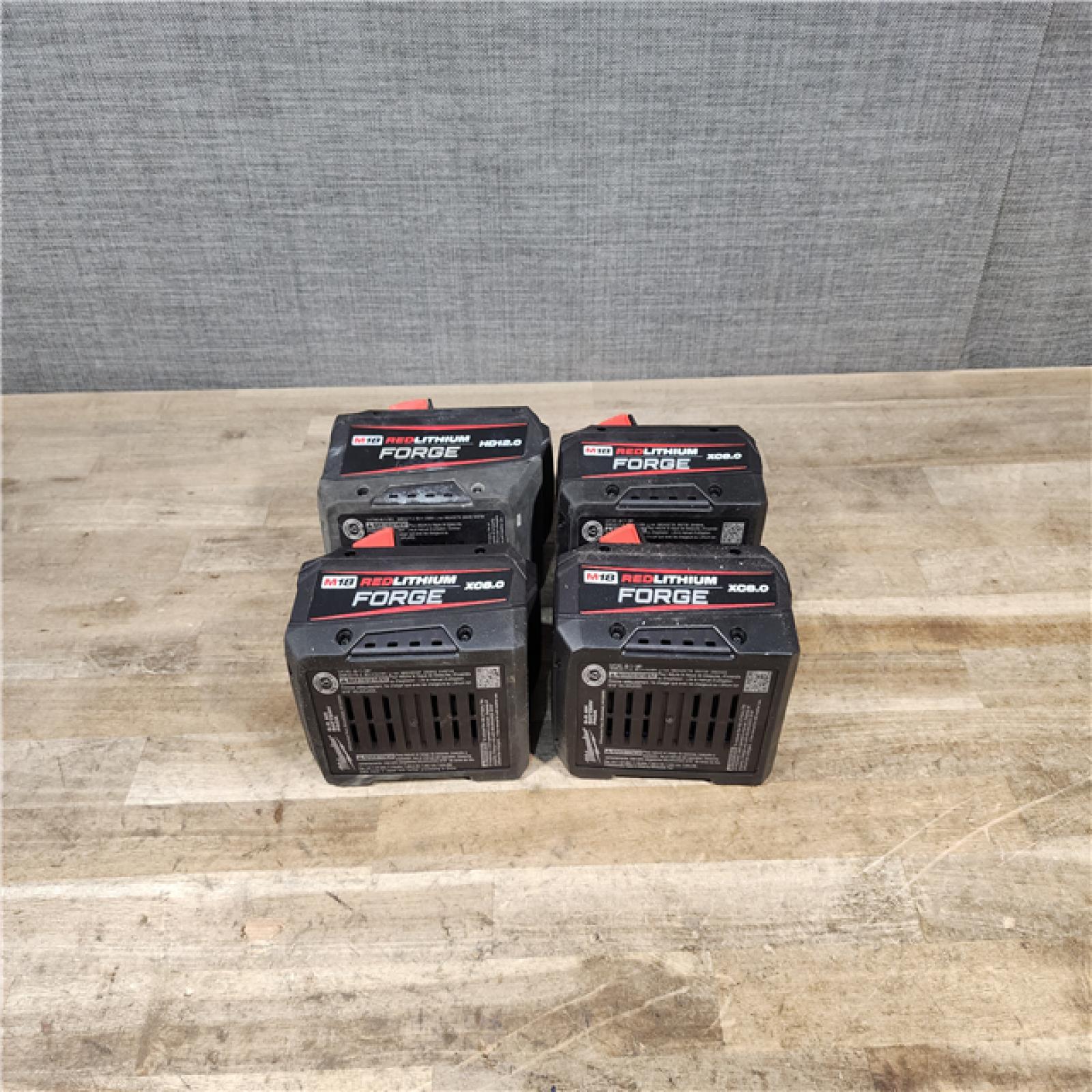 HOUSTON LOCATION - AS-IS MILWAUKEE FORGE BATTERY PACK QTY - 4