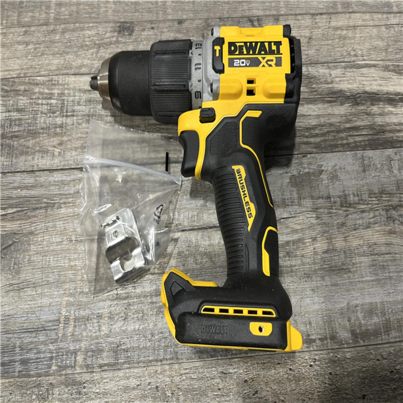 AS-IS DEWALT 20V XR Brushless Cordless 1/2 in. Hammer Drill (Tool-Only)
