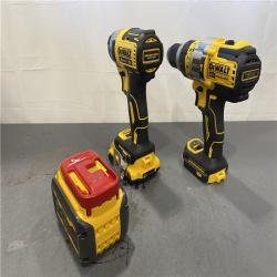 AS-IS - DEWALT 20V MAX Cordless Brushless Hammer Drill/Driver 2 Tool Combo Kit with FLEXVOLT ADVANTAGE