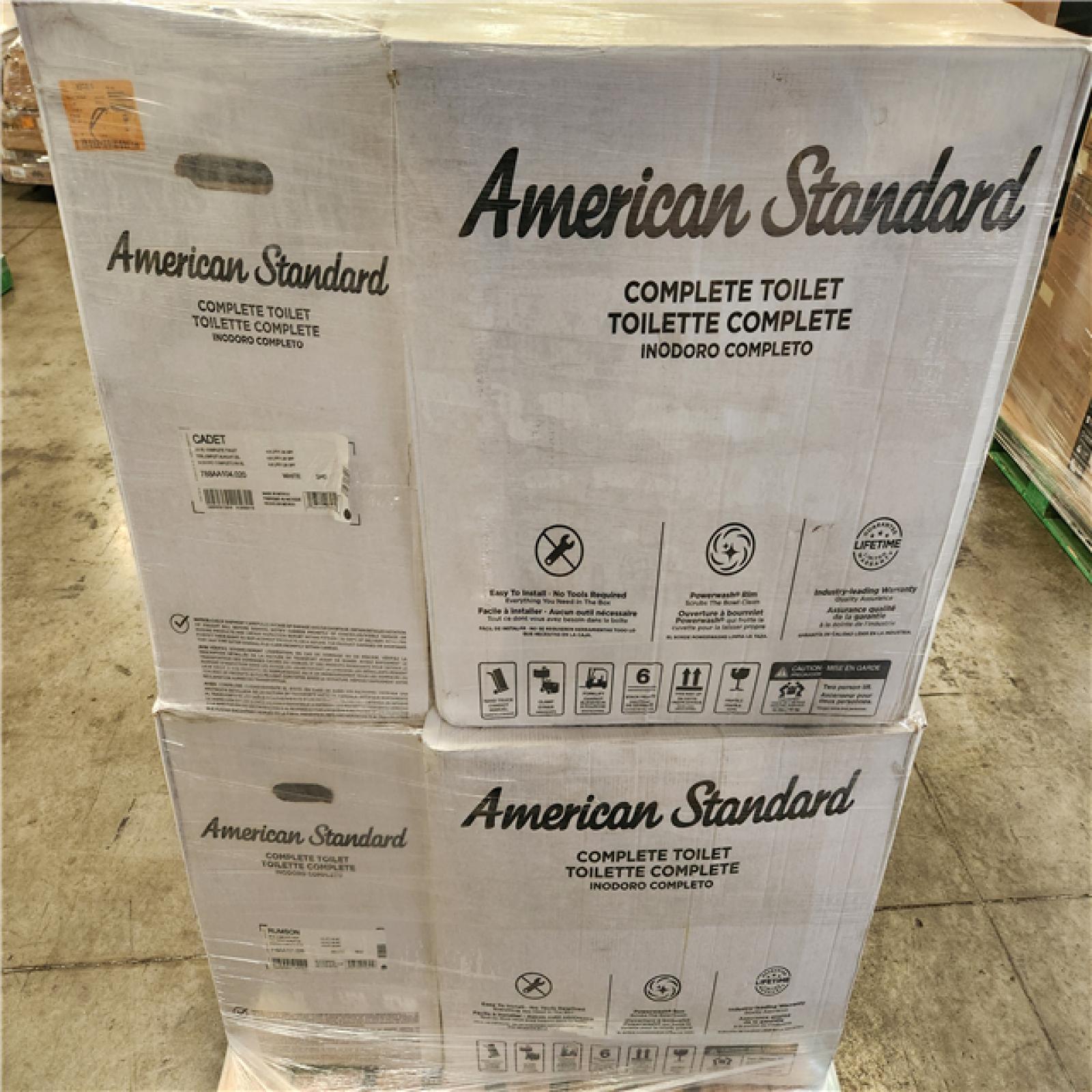 Phoenix Location AS-IS Mixed American Standard Toilet Pallet (6-Total)