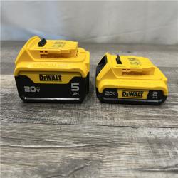 AS-IS DEWALT 20V MAX Lithium-Ion Battery Kit with 5.0Ah and 2.0Ah Battery and Charger