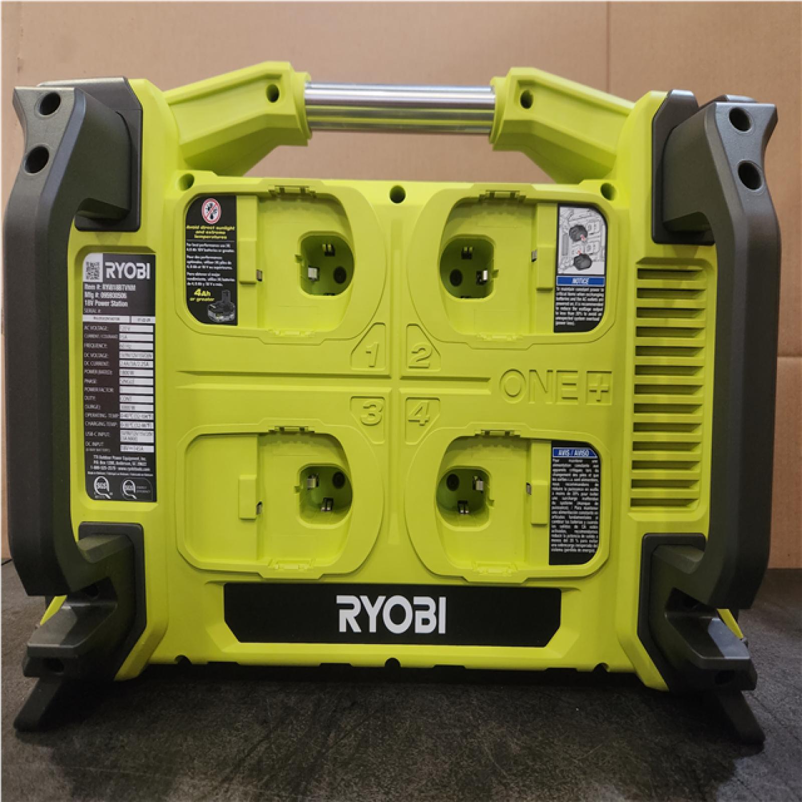 Phoenix NEW RYOBI 18V ONE+ 1800-Watt Portable Battery Inverter Power Station/8-Port Charger (Tool Only)
