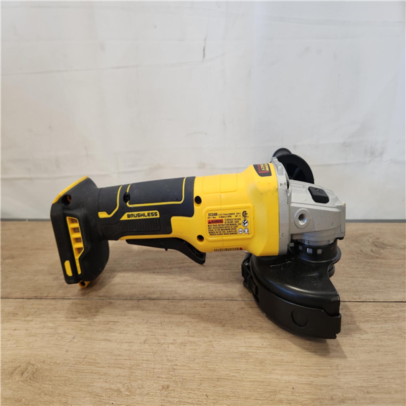 AS-IS- DEWALT 20V MAX Cordless Brushless 4-1/2 in. Angle Grinder with Paddle Switch (Tool Only)