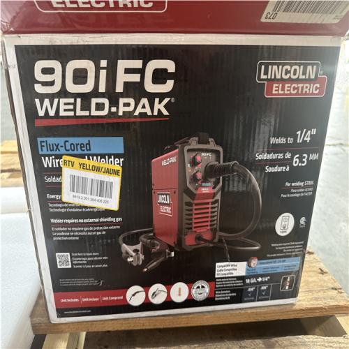 CALIFORNIA AS IS LINCOLN ELECTRIC 90i FC WELD PAK